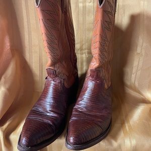 Vintage Lizard Skin Cowboy Boots *Unbranded*